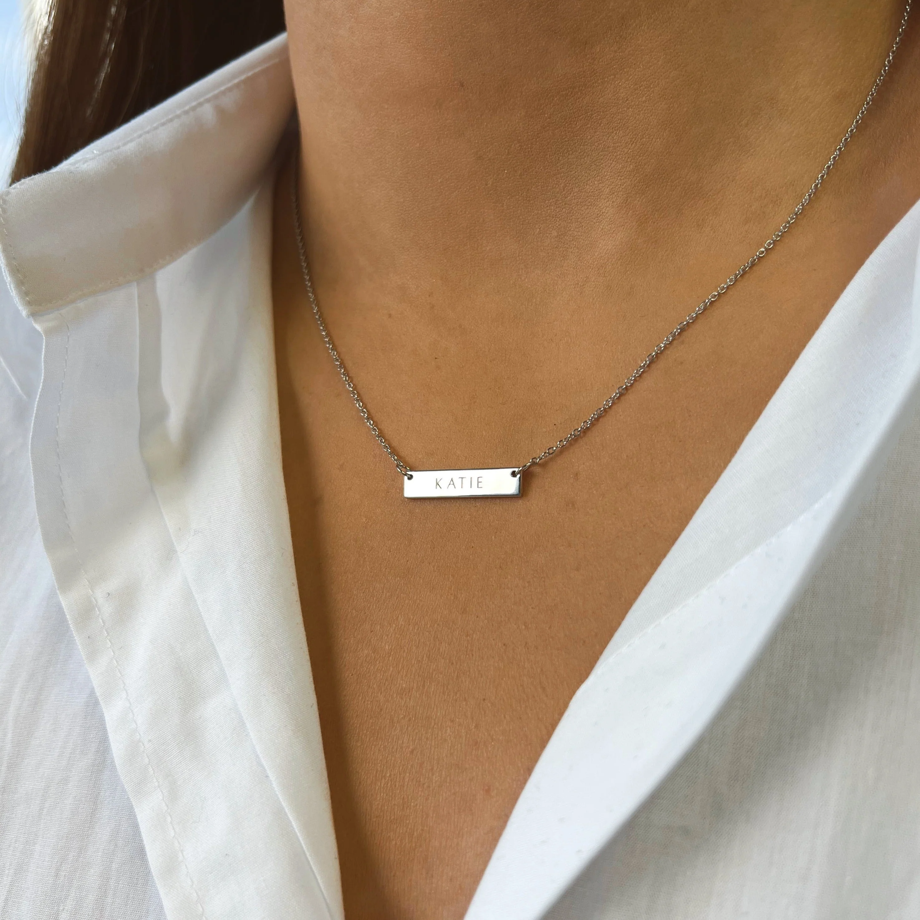 2cm Precious Letter Bar in Sterling Silver - Image 3
