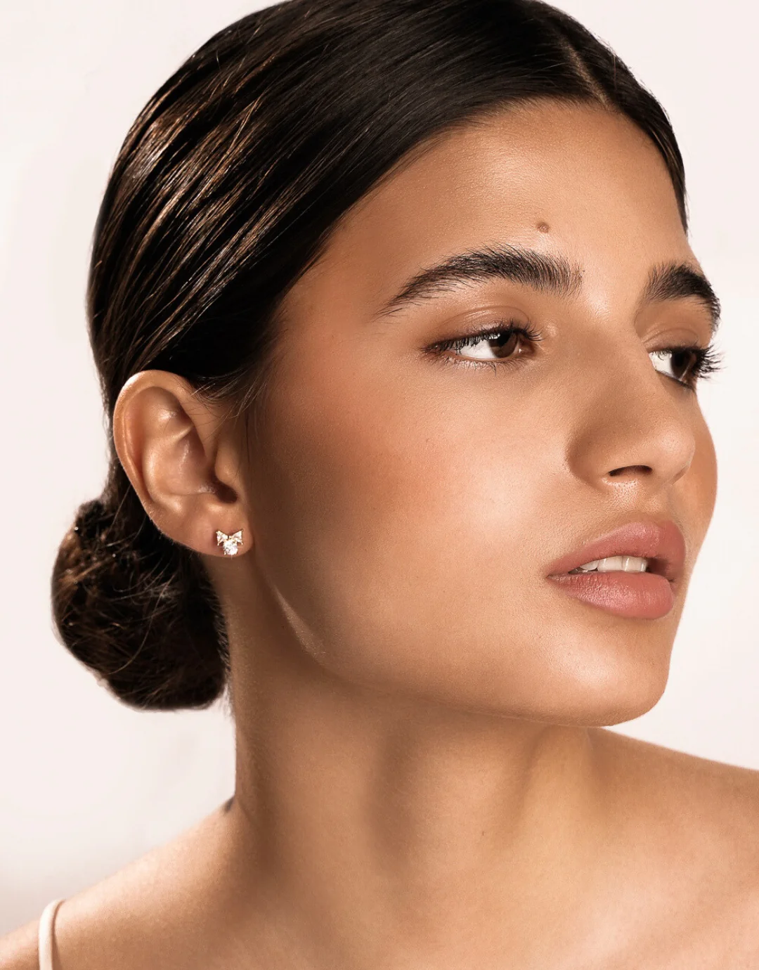 Affinity Stud Earring in Gold - Image 3