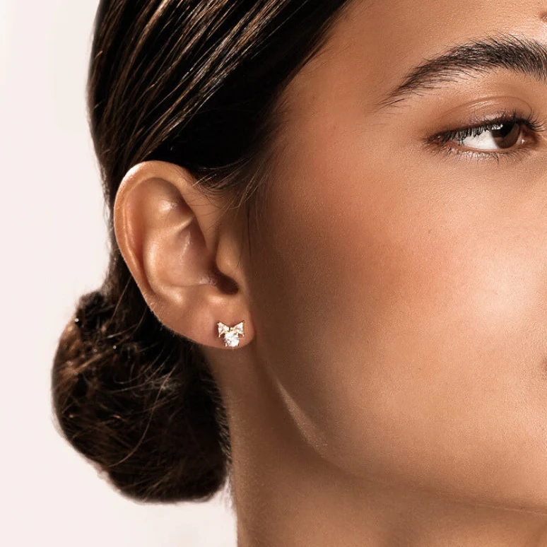 Affinity Stud Earring in Silver - Image 4