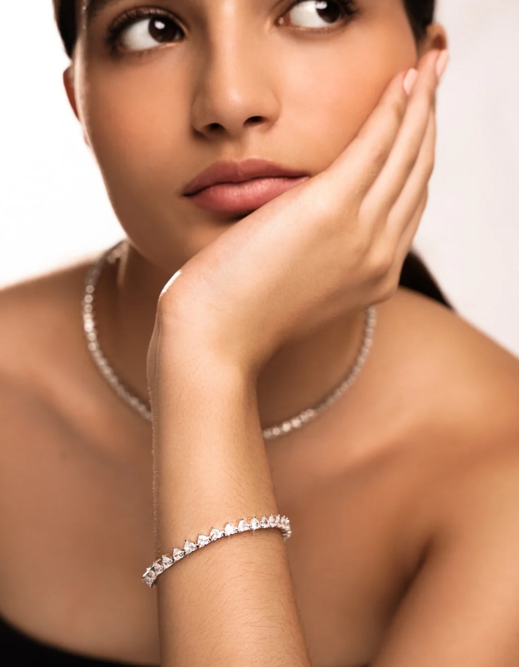 Amore Tennis Bracelet In Gold - Image 3
