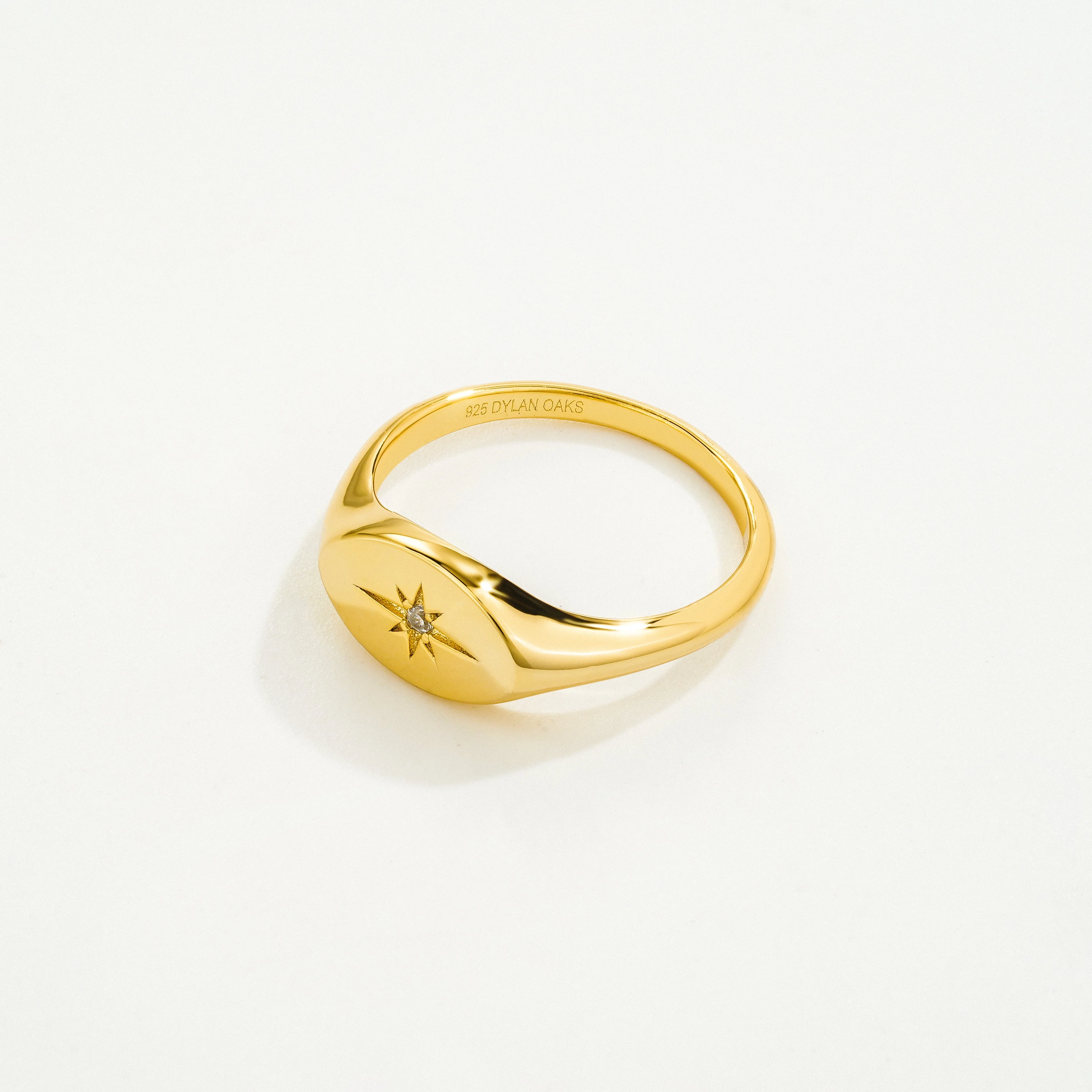 Eternity North Star Ring in Gold - Image 4