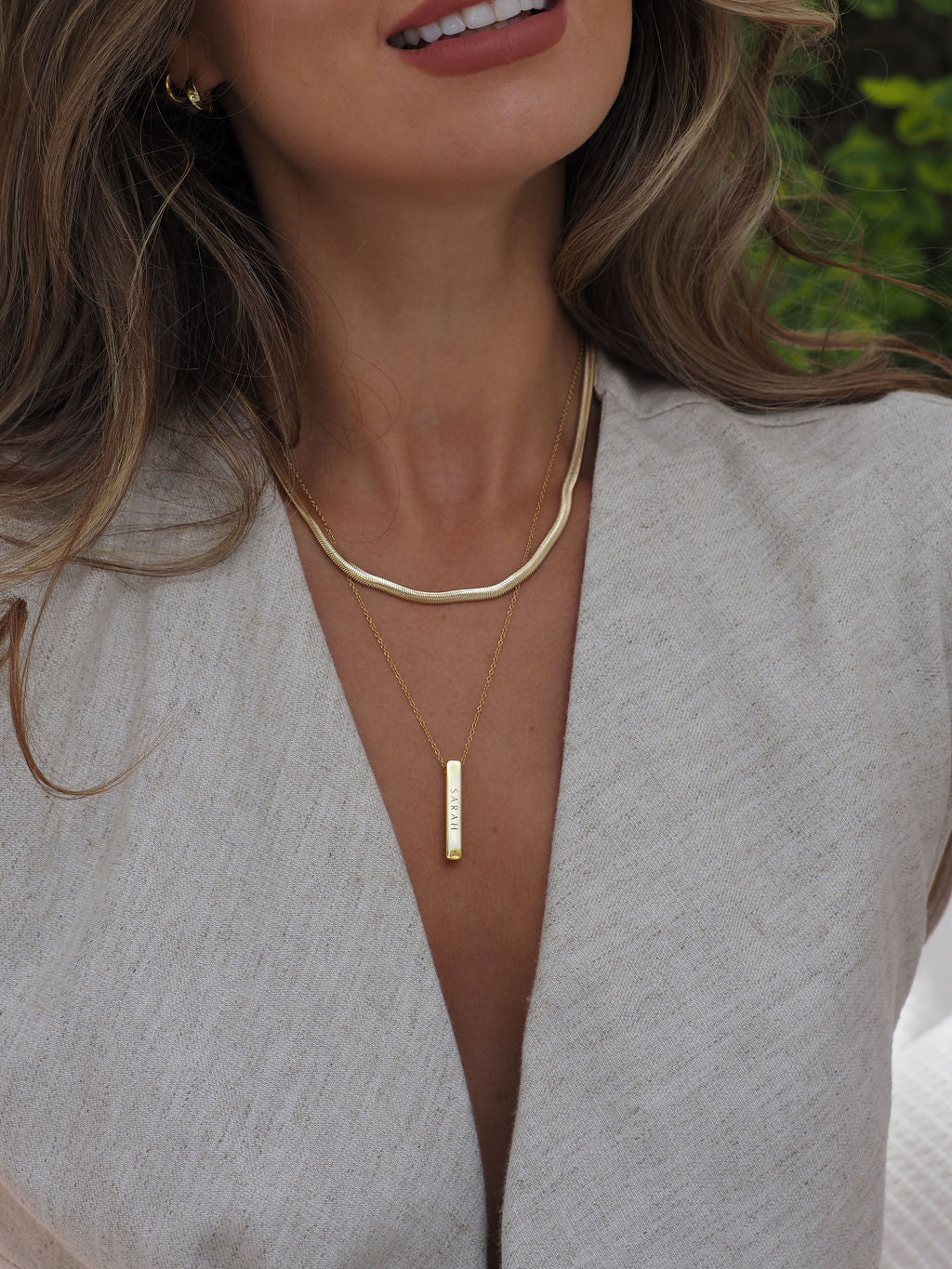 Fine Herringbone Chain In Silver - Image 3